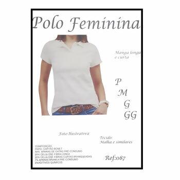 polo feminina molde